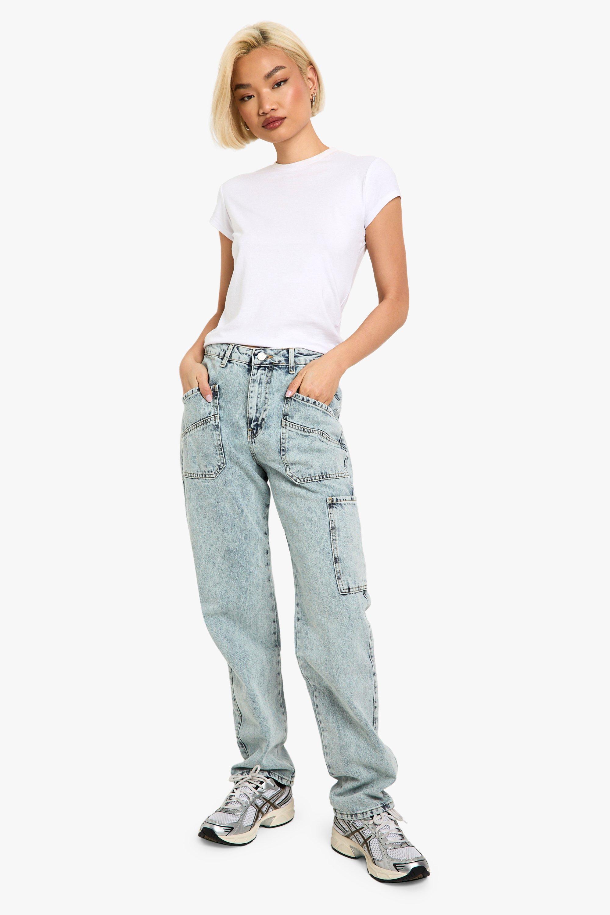 Acid wash hot sale jeans women